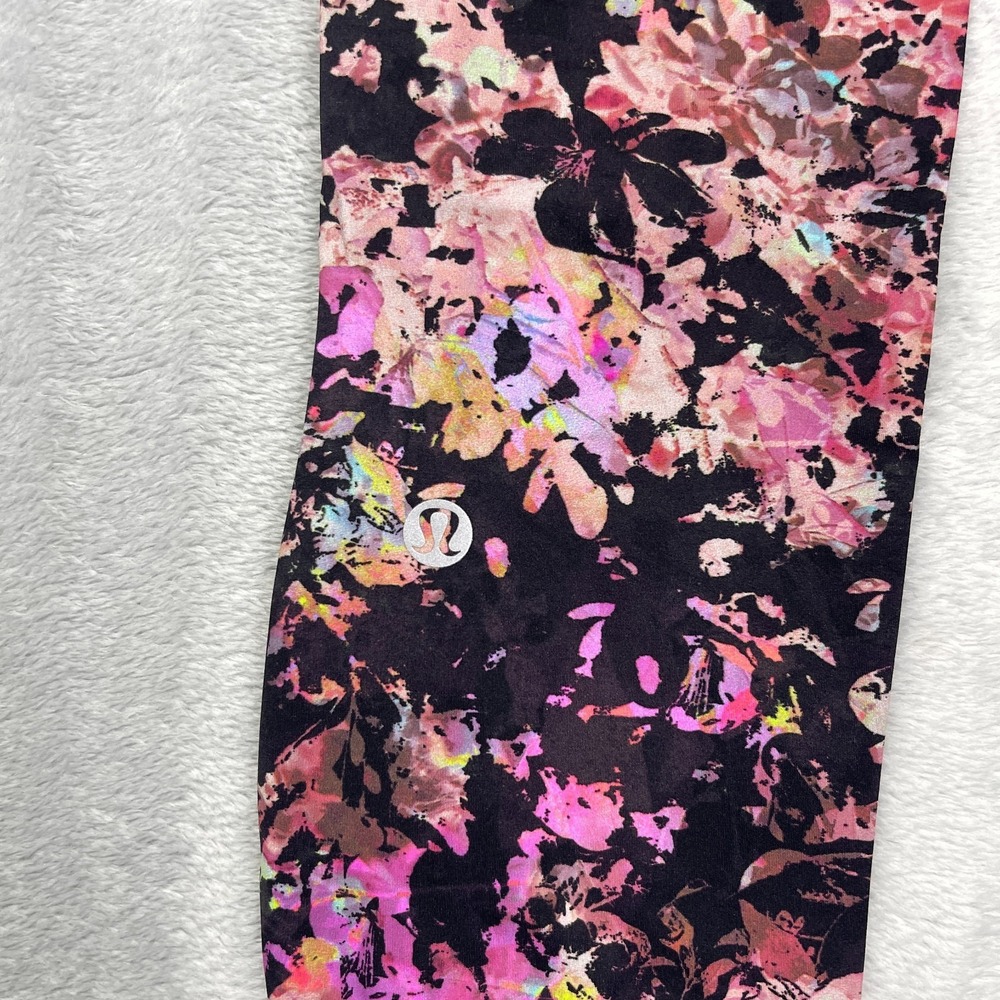 Lululemon Leggings Womens 2 (20/24) Multi Floral Swift Speed High-Rise Pull-On - Picture 4 of 10